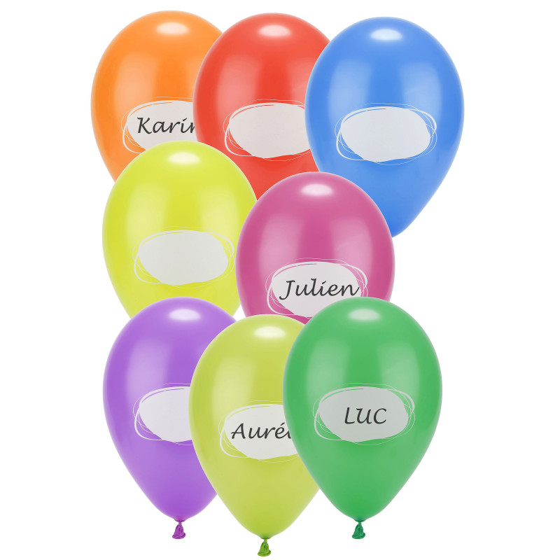 8 Ballons en latex √† personnaliser 30 cm  