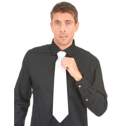 Cravate blanche gangster adulte  