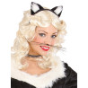 Moustache de chat noir adulte  