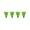 Guirlande fanions vert m√©tallique 6 m  