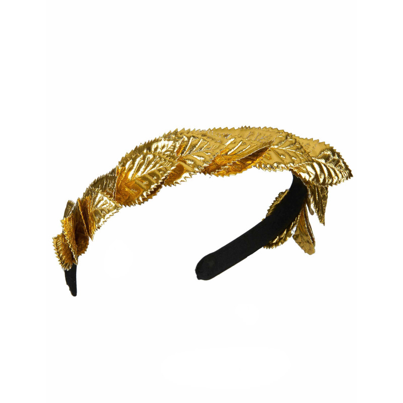 Bandeau couronne de laurier dor√©e adulte  