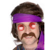 Moustache marron ann√©es 70 adulte  