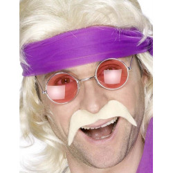 Moustache blonde ann√©es 70' adulte  