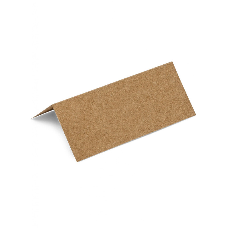 10 Marque-places en kraft 9,5 x 4 cm pour mariage  