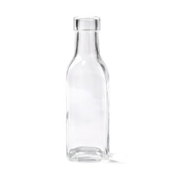 Bouteille en verre carr√©e 15 cm  