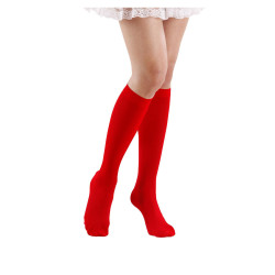 Chaussettes longues rouges 53 cm adulte  