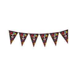 Guirlande √† fanions Cartina Dia de los muertos  
