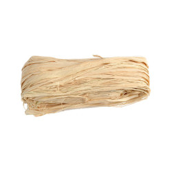 Pelote de raphia naturel 50g 80 cm  
