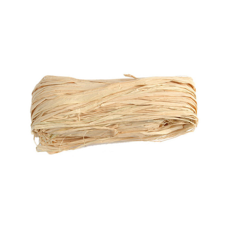 Pelote de raphia naturel 50g 80 cm  