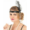 Bandeau charleston noir  
