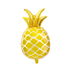 Ballon aluminium ananas dor√© 48 x 67 cm  