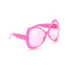 Lunettes roses disco adulte en plastique  