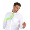 Cravate verte fluo adulte  