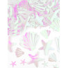 Confettis de table coquillages et √©toiles de mer iridescents 23 g  