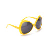 Lunettes disco adulte jaune  