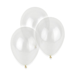 12 Ballons transparents 28 cm  