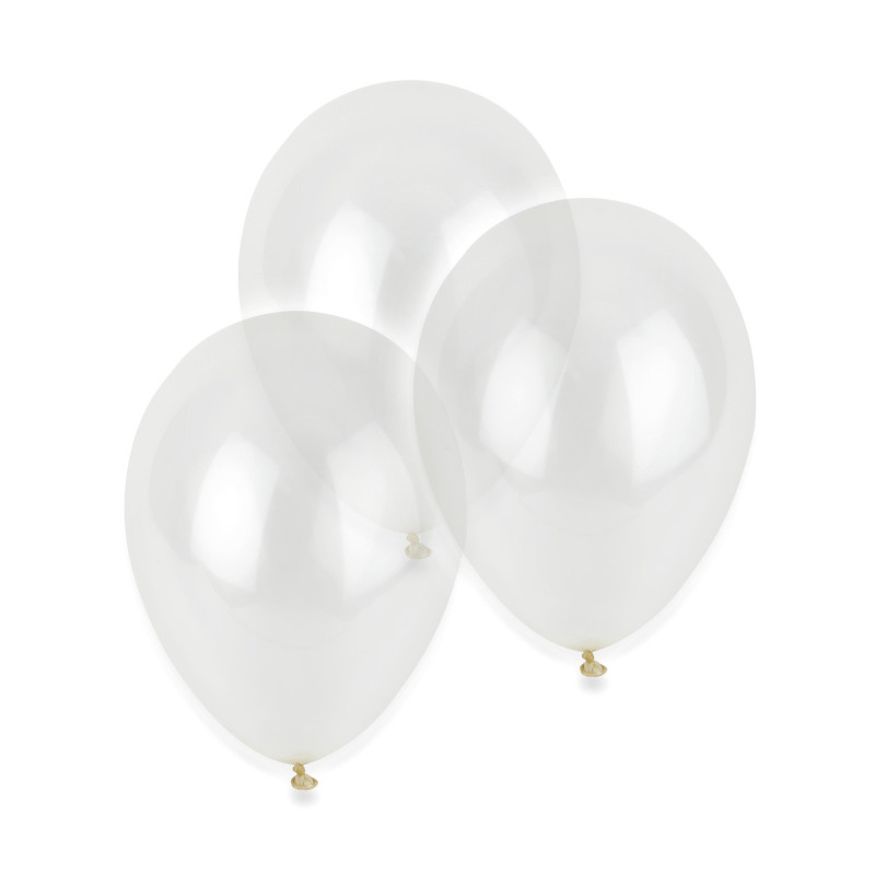 12 Ballons transparents 28 cm  