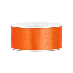 Ruban satin orange 2,5 cm x 25 m pour d√©coration mariage  