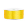 Ruban satin jaune citron 2,5 cm x 25 m  