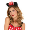 Serre-t√™te oreilles de souris avec noeud √† pois femme  