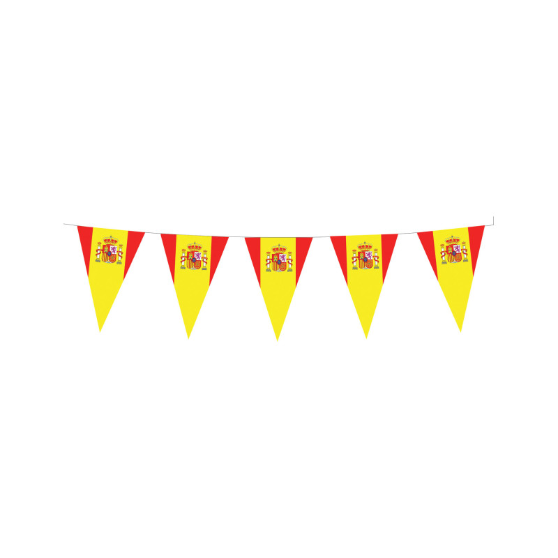 Guirlande fanions drapeaux espagnols 5 m  
