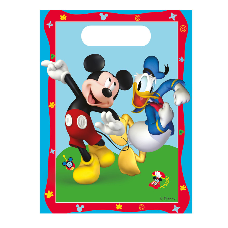 6 sacs plastique Mickey Mouse  