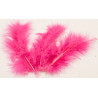 20 plumes de d√©coration fuchsia 5,5 cm pour mariage  