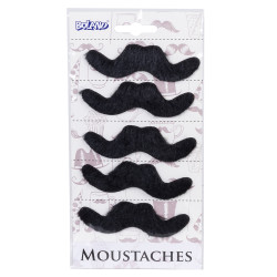 5 moustaches adh√©sives  