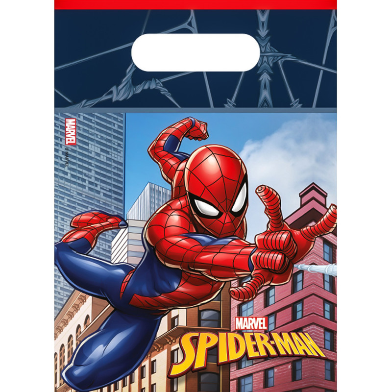 6 Sacs √† cadeaux Spiderman  