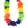 Collier Hawa√Ø grosses fleurs multicolores  