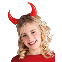 Cornes rouges enfant Halloween  