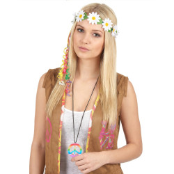 Collier hippie multicolore Adulte  
