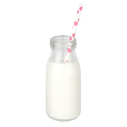 Bouteille candy bar 14 cm en verre  
