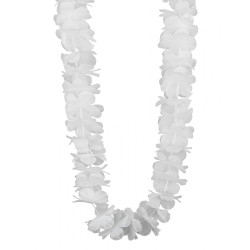 Collier hawa√Ø blanc  