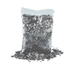 Sachet de confettis gris fonc√© 200g  