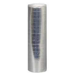 Rouleau de serpentins argent√©s 4 m  