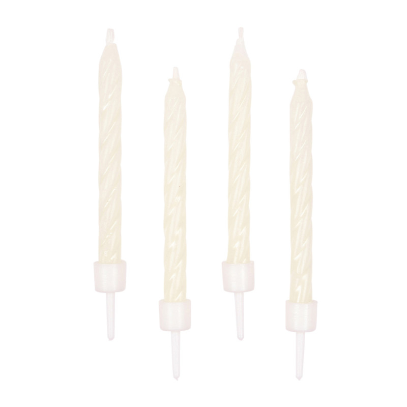 10 Bougies phosphorescentes 6 cm  