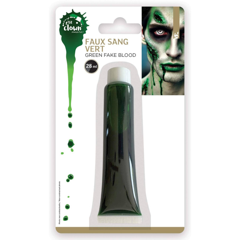Tube de faux sang vert 28 ml  