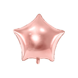 Ballon aluminium √©toile rose gold m√©tallis√© 48 cm  