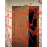 D√©coration toile d'araign√© rouge avec araign√©es 20 g Halloween  
