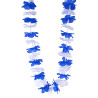 Collier hawa√Ø supporter bleu et blanc adulte  