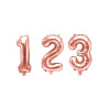 Ballon aluminium chiffre rose gold 36 cm  