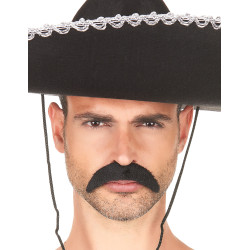 Moustache noire adulte  