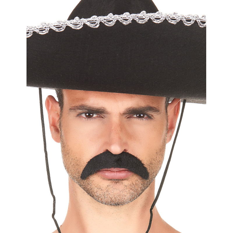 Moustache noire adulte  