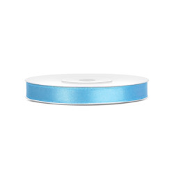 Ruban satin bleu ciel 0.6 cm x 25 m  