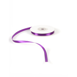 Ruban satin violet 0.6 cm x 25 m  