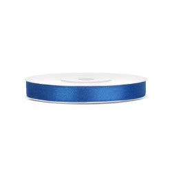 Ruban satin bleu roi 0.6 cm x 25 m  