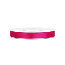 Ruban satin fuchsia 0.6 cm x 25 m  