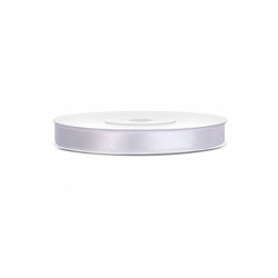 Ruban satin blanc 0.6 cm x 25 m  
