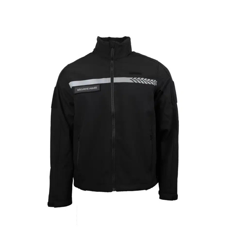 Softshell Sécurité Privée avec bandes HV ‚Äì GK SAFETEK¬ÆÔ∏è 